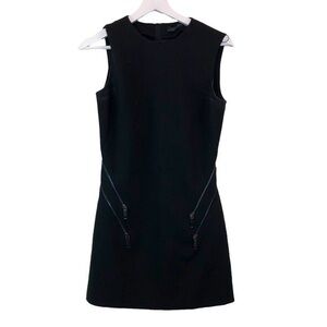 Zara Sleeveless Zip Dress Black